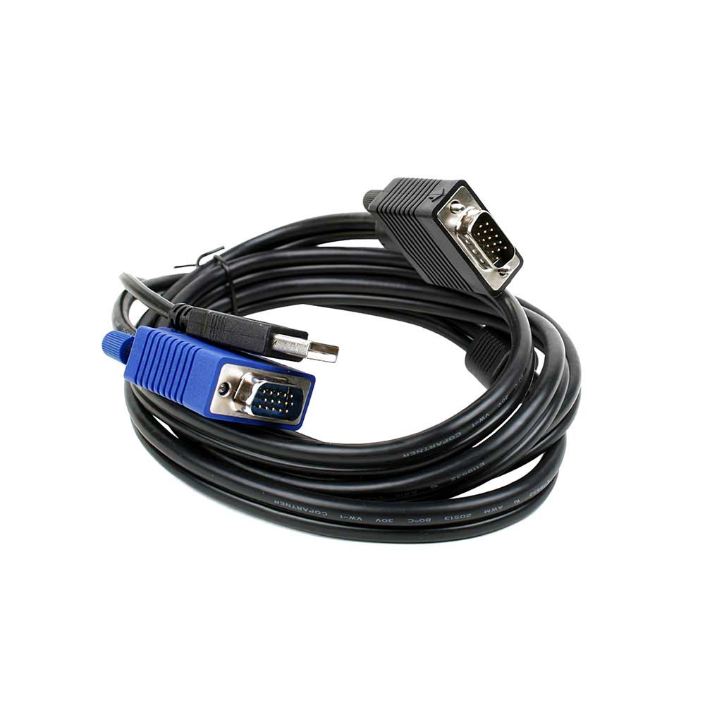 Cadyce CA-KC300 3 Meters USB KVM Cable (Black)